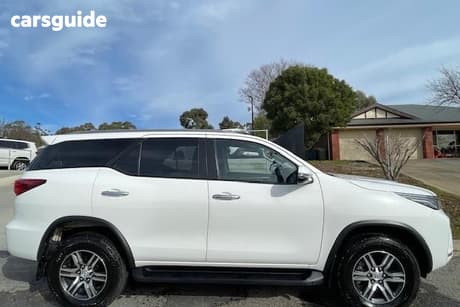 White 2024 Toyota Fortuner Wagon Gxl