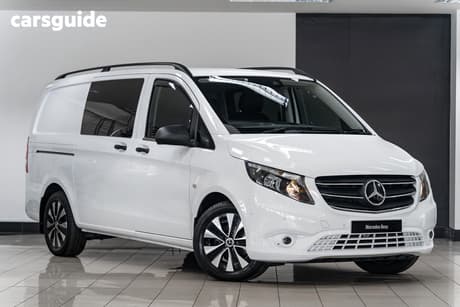 White 2022 Mercedes-Benz Vito Crew Cab Van Vs20 116 Cdi Mwb Rwd
