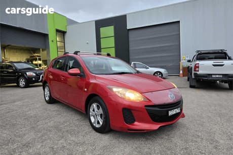Red 2013 Mazda 3 Hatchback Neo