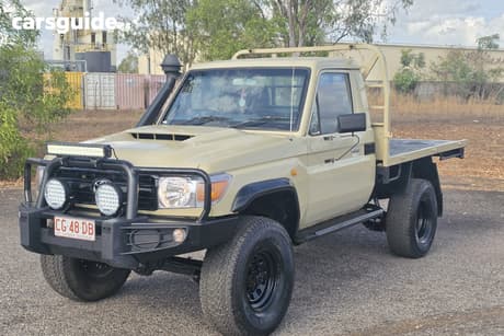 Beige 2012 Toyota Landcruiser Cab Chassis Workmate (4X4)