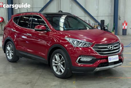 Red 2017 Hyundai Santa FE Wagon Highlander Crdi (4X4)