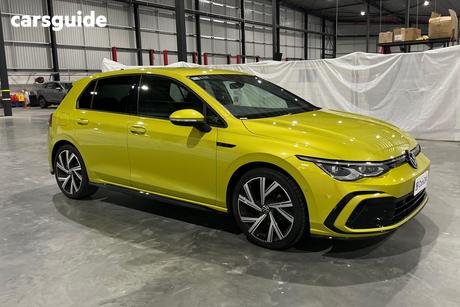 Yellow 2021 Volkswagen Golf Hatchback 110 Tsi R-Line