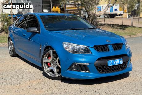 Blue 2014 HSV Clubsport Sedan R8