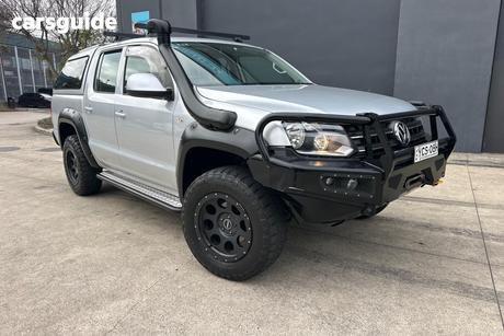 Silver 2014 Volkswagen Amarok Dual Cab Utility Tdi420 Trendline (4X4)