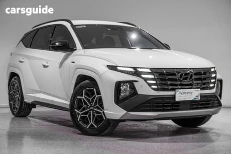 White 2022 Hyundai Tucson Wagon Elite N Line (Awd)