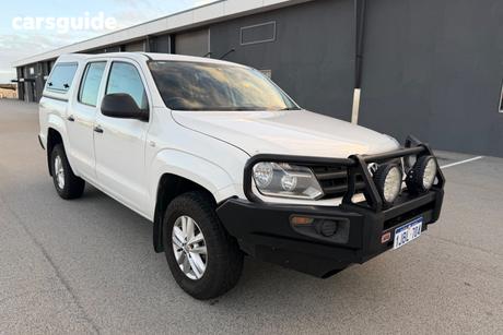 White 2018 Volkswagen Amarok Dual Cab Utility Tdi420 Core Edition (4X4)
