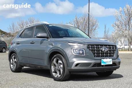 Grey 2024 Hyundai Venue Wagon Elite (Black) Sunroof
