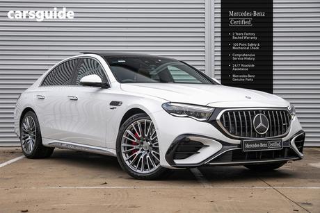White 2025 Mercedes-Benz E53 Sedan Hybrid 4Matic+