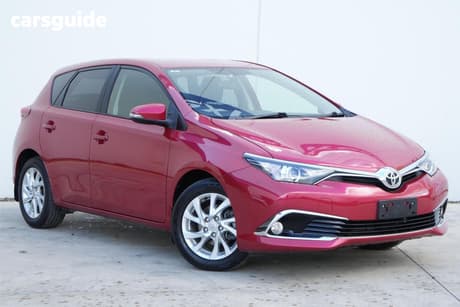 Red 2017 Toyota Corolla Hatchback Ascent Sport