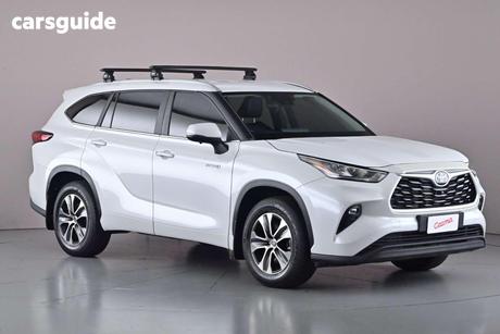 White 2023 Toyota Kluger Wagon Gxl Hybrid Awd