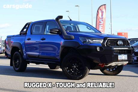 Blue 2020 Toyota Hilux Double Cab Pick Up Rugged X (4X4)