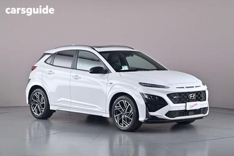 White 2022 Hyundai Kona Wagon N Line Premium Srf (Awd)