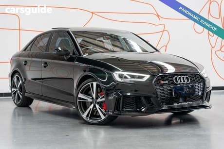 Black 2018 Audi RS3 Sedan Quattro