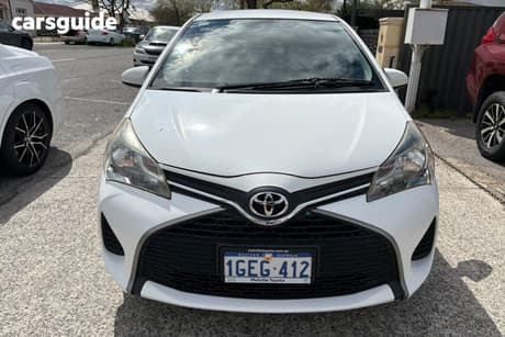 White 2017 Toyota Yaris Hatchback Ascent