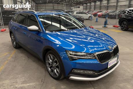 Blue 2020 Skoda Superb Wagon 200Tsi Scout Limited Edition