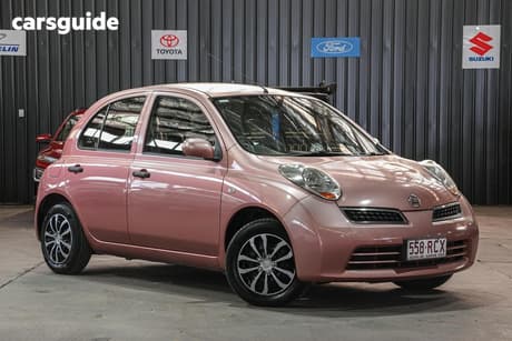 Pink 2010 Nissan Micra Hatchback