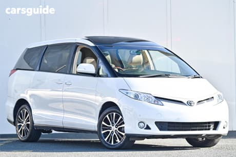 White 2015 Toyota Tarago Wagon Ultima V6