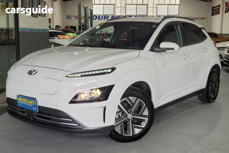 White 2021 Hyundai Kona Wagon Elite Electric Std Range
