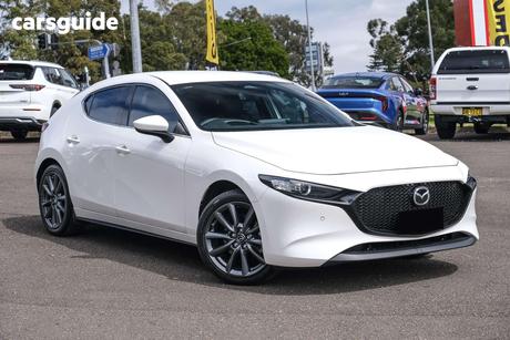White 2023 Mazda 3 Hatchback G20 Touring