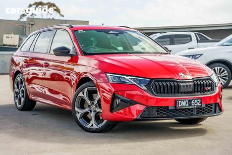 Red 2026 Skoda Octavia SUV RS F