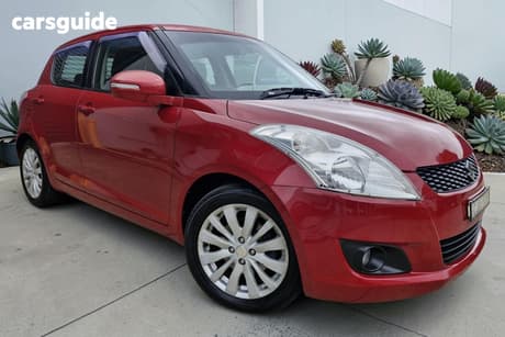 Red 2012 Suzuki Swift Hatchback Glx