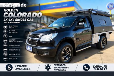 Black 2013 Holden Colorado Cab Chassis Lx (4X4)