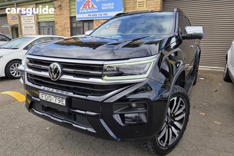 Black 2023 Volkswagen Amarok Dual Cab Utility Aventura Tsi452 4Motion