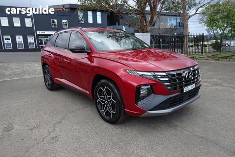 Red 2021 Hyundai Tucson Wagon N Line (Fwd)