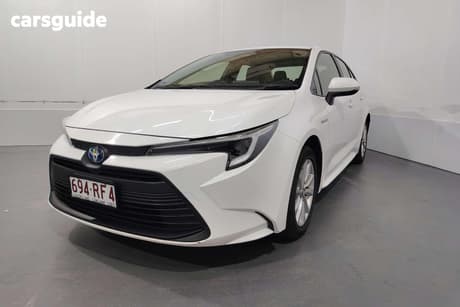 White 2024 Toyota Corolla Sedan Ascent Sport Hybrid