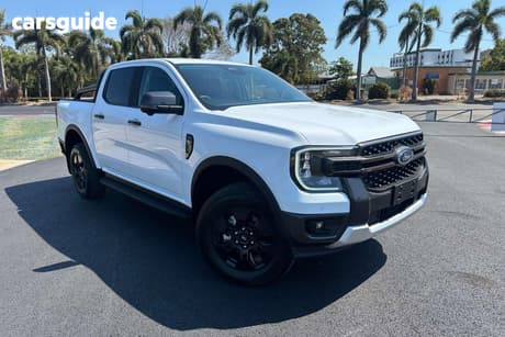 White 2025 Ford Ranger Double Cab Pick Up Phev Sport (4X4)