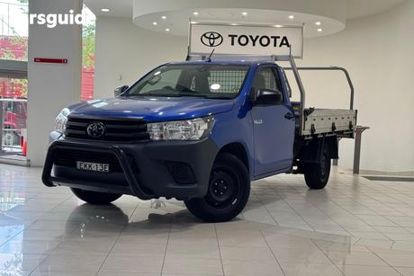 Blue 2020 Toyota Hilux Cab Chassis Workmate