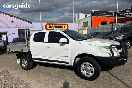 White 2012 Holden Colorado Crew Cab Chassis Lx (4X4)