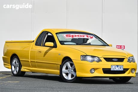 Yellow 2005 Ford Falcon Ute Ute Tray XR6 R