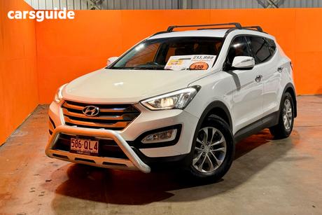 White 2013 Hyundai Santa FE Wagon Elite Crdi (4X4)