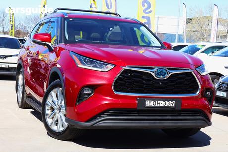Red 2021 Toyota Kluger Wagon Grande Hybrid Awd