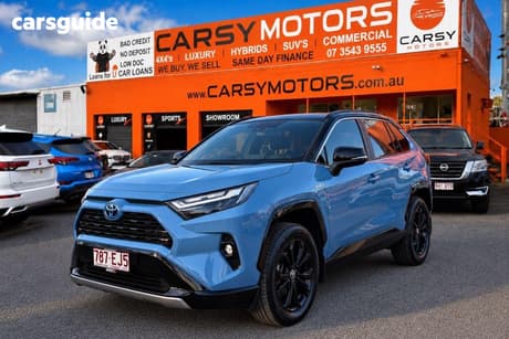 Blue 2022 Toyota RAV4 Wagon Xse (Awd) Hybrid