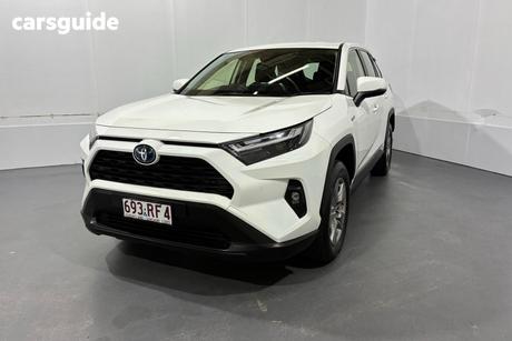 White 2024 Toyota RAV4 Wagon Gx (2Wd) Hybrid