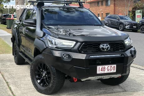 Black 2021 Toyota Hilux Double Cab Pick Up Rugged X (4X4)