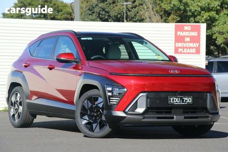 Red 2026 Hyundai Kona Wagon Hybrid Premium