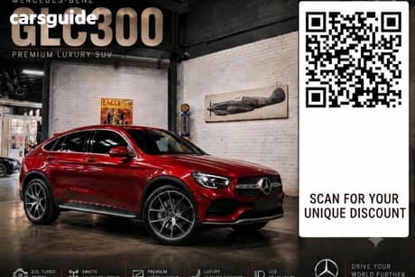 Red 2022 Mercedes-Benz GLC300 Coupe 4Matic