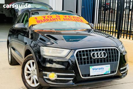 Black 2013 Audi Q3 Wagon 2.0 Tfsi Quattro (125Kw)