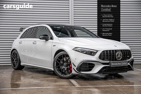 White 2025 Mercedes-Benz A45 Hatchback S 4Matic+