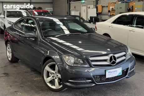 Grey 2013 Mercedes-Benz C180 Coupe Be