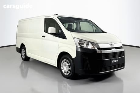 White 2023 Toyota HiAce Commercial HIACE DSL LWB VAN A/T DEL RH SLIDE DOOR+BARN DOORS