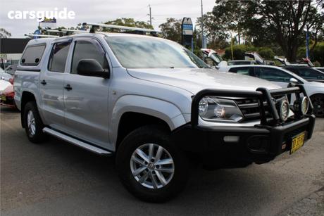 Silver 2017 Volkswagen Amarok Dual Cab Utility Tdi400 Core Edition (4X4)