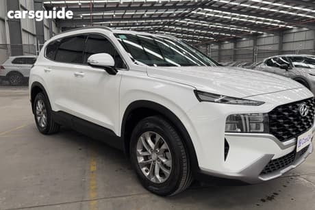 White 2023 Hyundai Santa FE Wagon Crdi (Awd)
