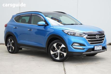 Blue 2016 Hyundai Tucson Wagon Highlander (Awd)