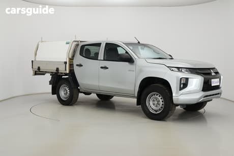 Silver 2020 Mitsubishi Triton Double Cab Pick Up Glx (4X4)