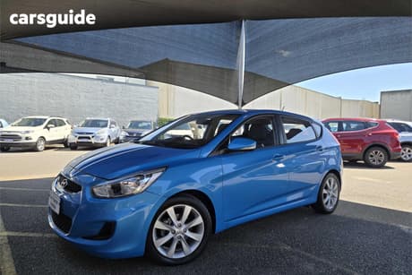 Blue 2017 Hyundai Accent Hatchback Sport