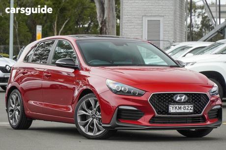 Red 2021 Hyundai I30 Hatchback N Line Premium